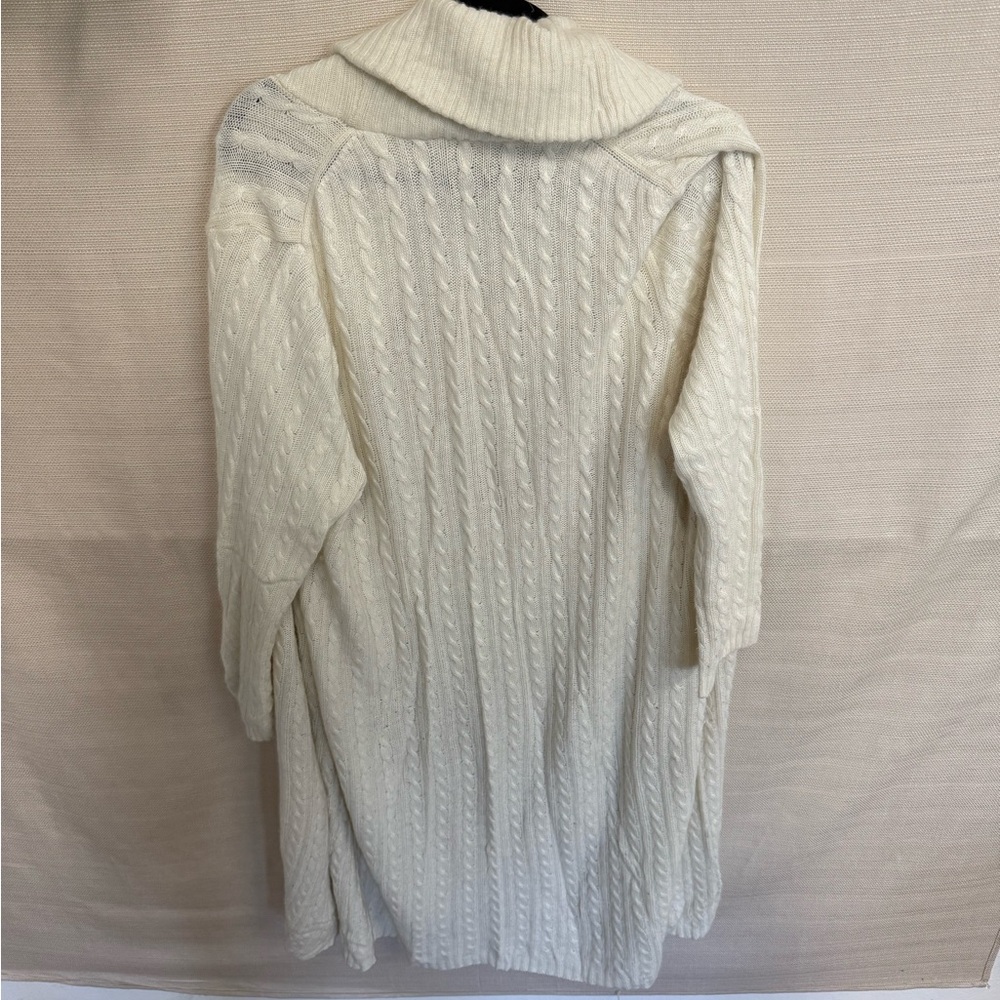 LOFT Cream Cowl Neck Sweater - Picture 3 of 3